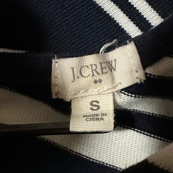 J. Crew Villa Button-Back Detail Dress Black/Cream Stripe  - Size Small - Picture 5 of 10